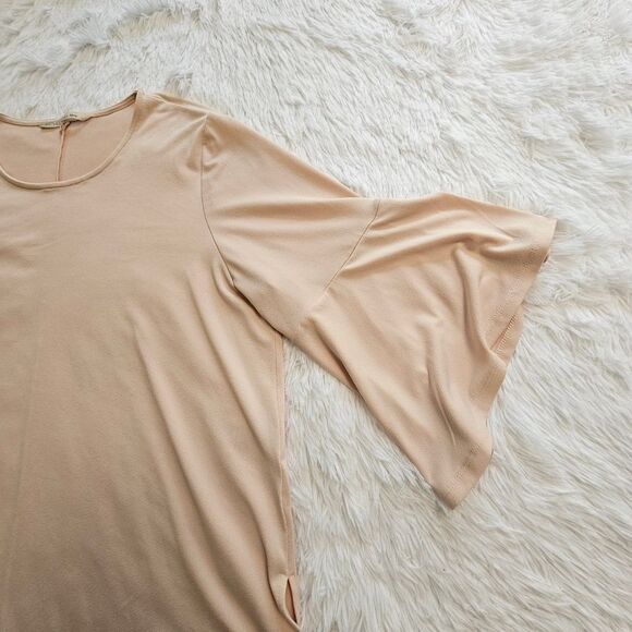 Blush RACHEL by Rachel Roy bell sleeve flowy top 2X - Picture 9 of 9